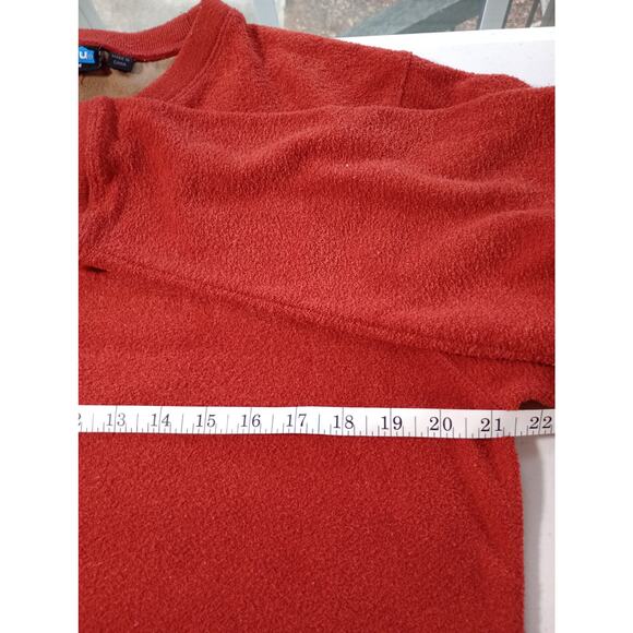 Kavu Men's Size Medium Burnt Orange Long Sleeve Pullover Sweater Sweatshirt Fall - Picture 9 of 10
